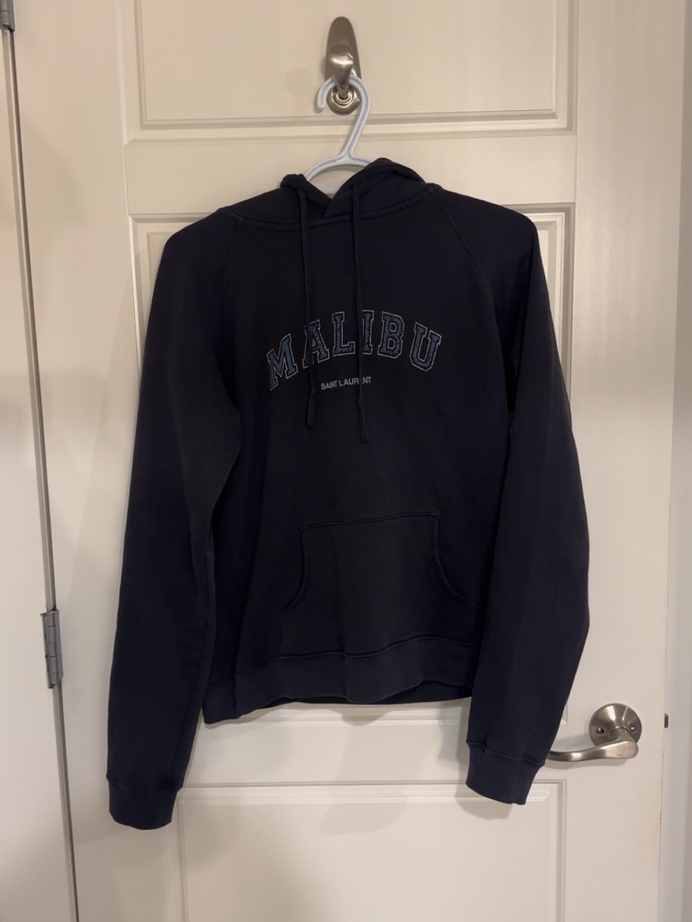 Saint Laurent Black 'Malibu' Pullover Hoodie